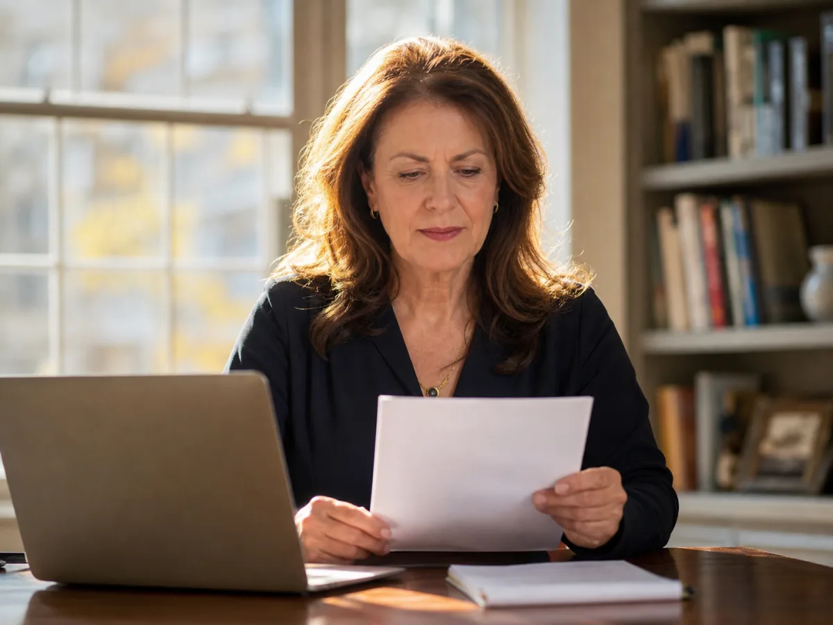 A person reviewing and making the final decision on their work